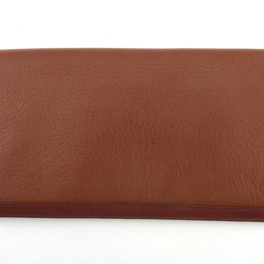 Dior Long Wallet logo plate leather Auth used E1623